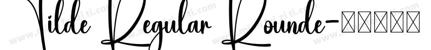 Tilde Regular Rounde字体转换